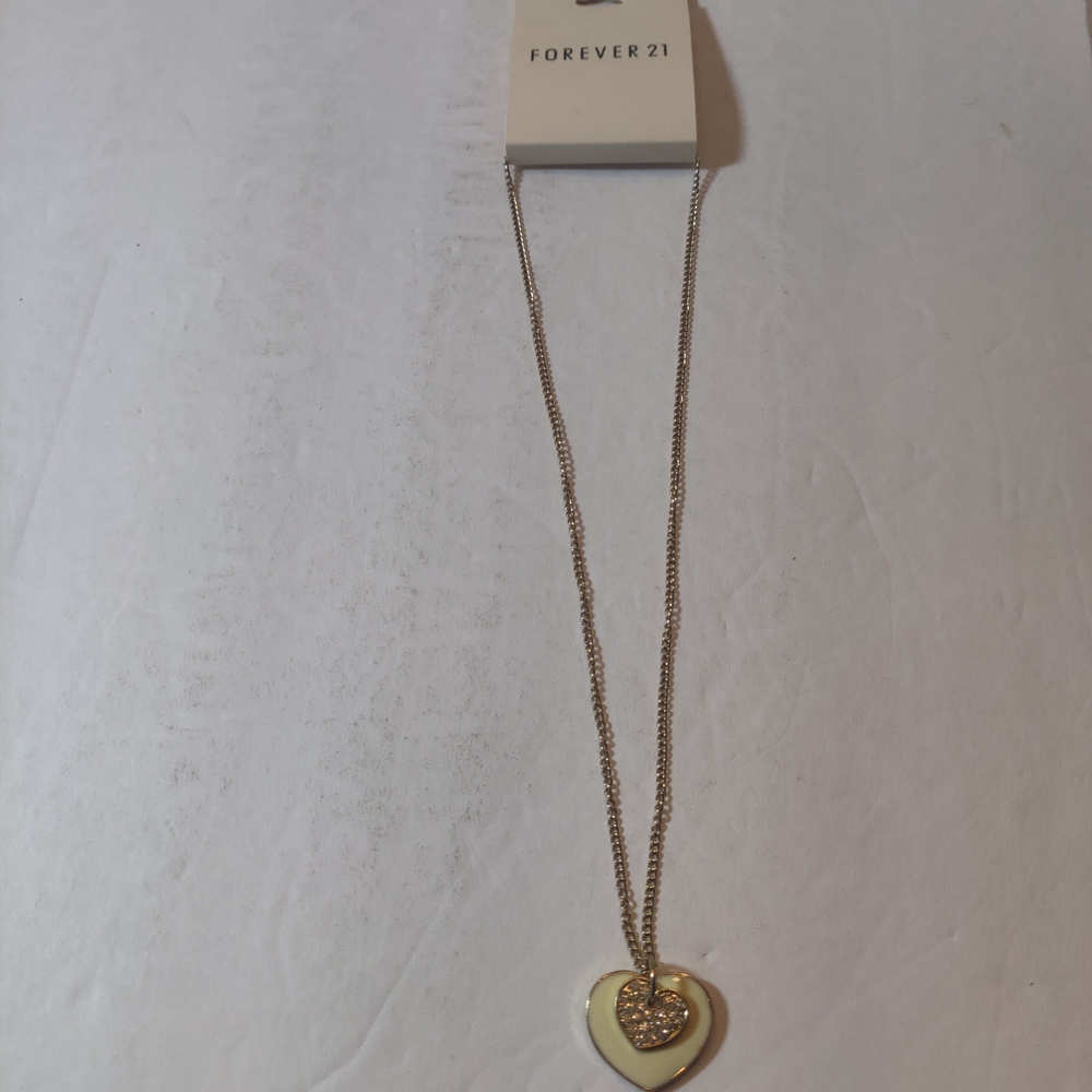 Forever 21 Gold-Tone Heart Necklace - Picture 6 of 6